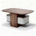 salontafel met opbergruimte en houten afwerking 120 x 60 x 40cm